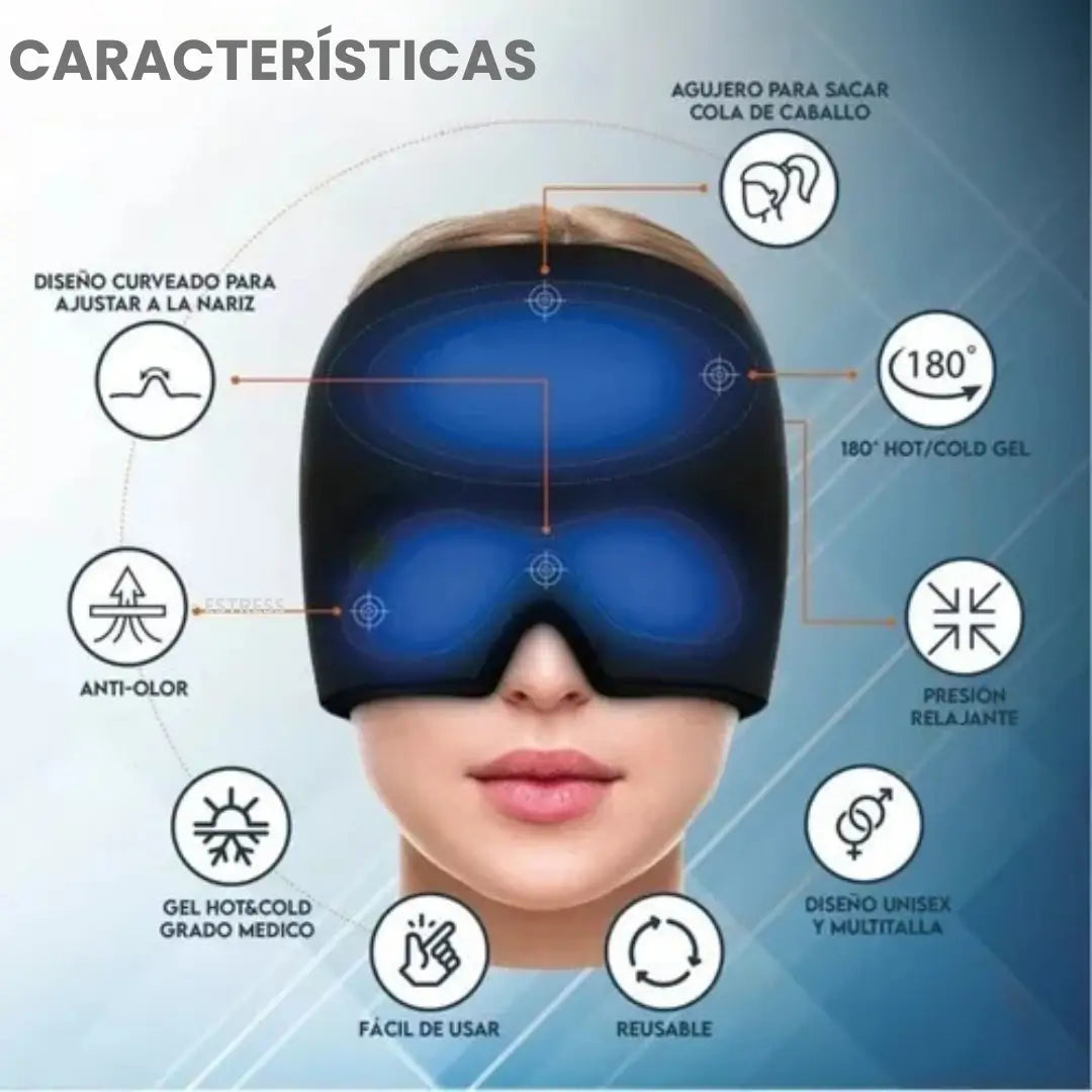 GORRO GEL ALIVIO MIGRAÑA - DOLOR DE CABEZA