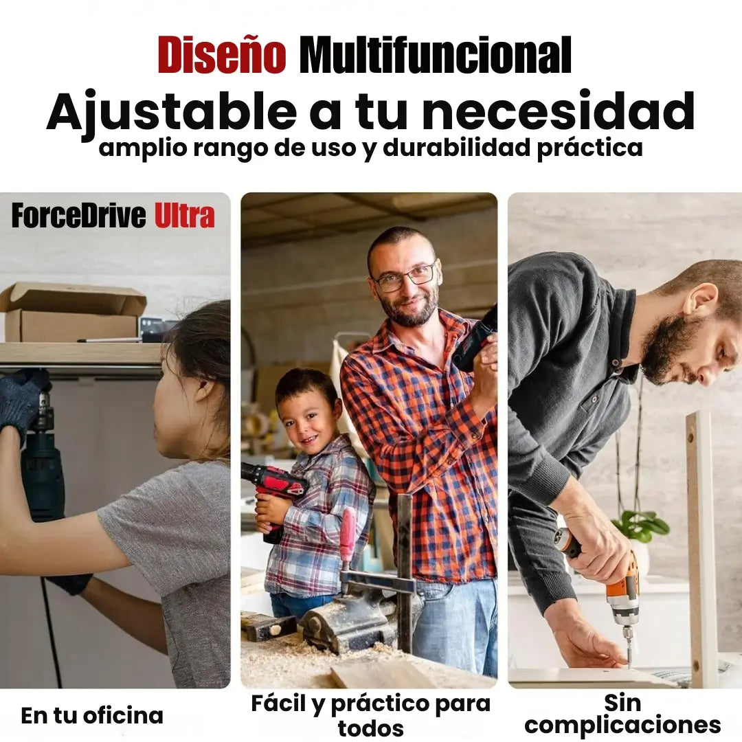 ForceDrive Ultra  - Destornillador Eléctrico multifuncional